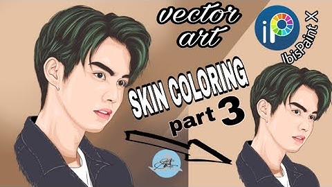 [IbisPaint X] Eye, Lips and Hair shading -Vector Art Tutorial | PART 3