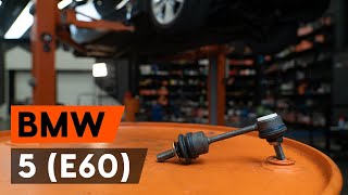 How to replace Anti-roll bar links on BMW 5 (E60) - video tutorial