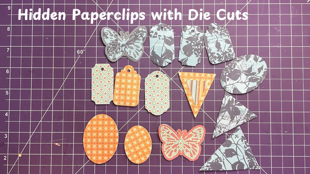 Hidden Paperclips using die cuts - YouTube