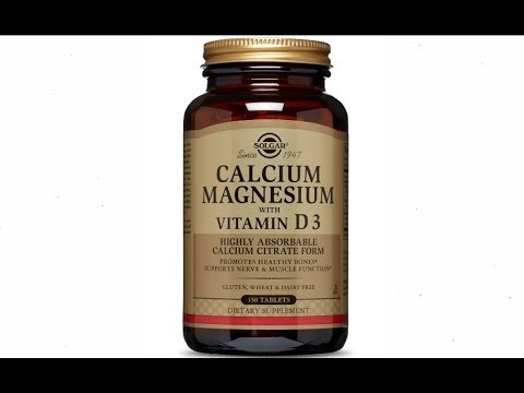 Video: Solgar Calcium And Magnesium With Vitamin D3 - Instructions For Use, Reviews