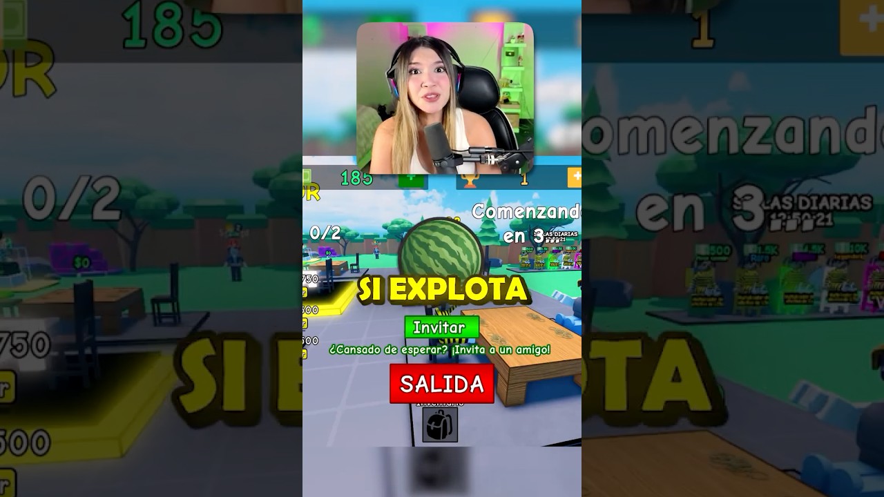 SI EXPLOTA LA SANDÍA SE ACABA EL VIDEO #shorts #monikflorezzz