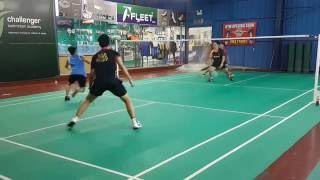 20161031-1@Cheras Challenger: KBB vs USC (15-21, 21-14, 14-21)