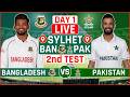 Pakistan vs Bangladesh 2nd Test Live Scores | PAK vs BAN 2nd Test Day 1 Live Scores & Commentary