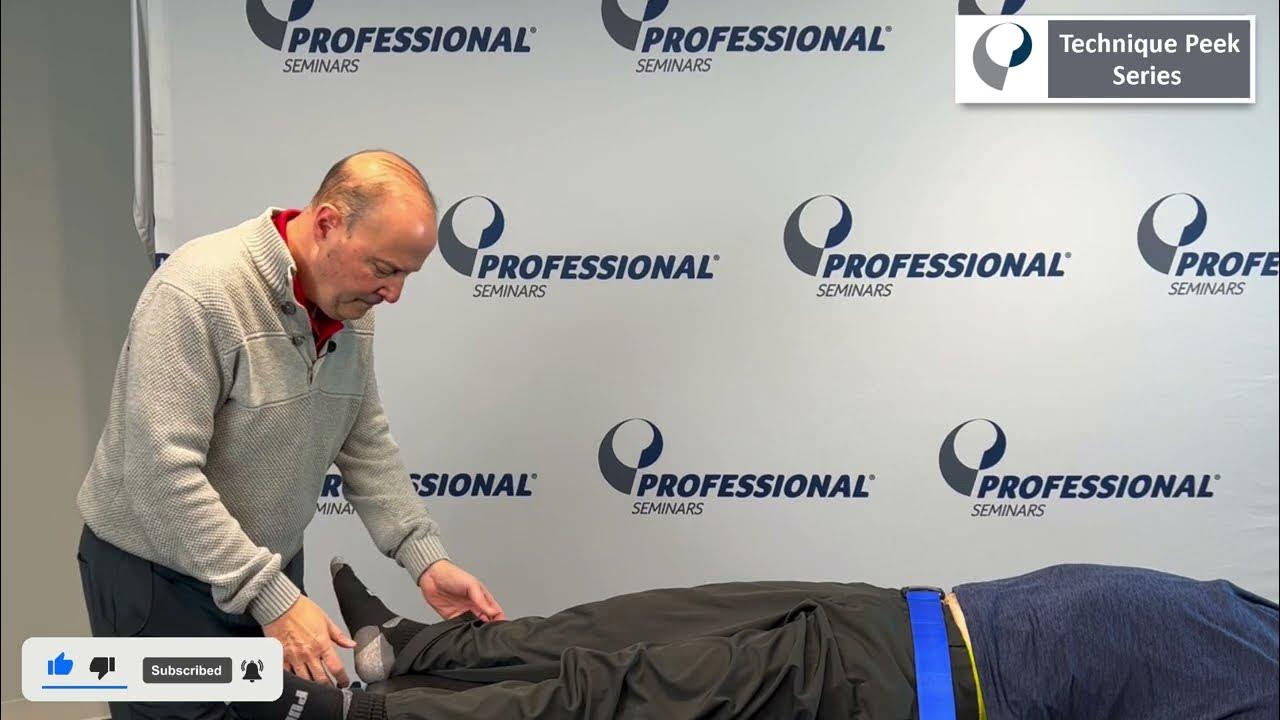 How to Perform Long Axis Hip Joint Distraction Technique Peek Series