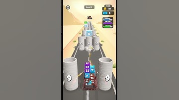 Car Rush 2048 Gameplay Level 6 (Android & ios)  #level #shorts #reels #mobilegame #games #car