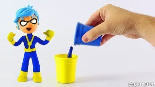Superhero Playtime Play Doh Cartoons Stop Motion Kids Animations
