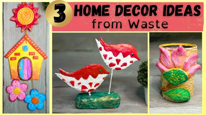diy beautiful handmade home wall decorating craft ideas - YouTube