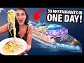 I Ate at Every Restaurant on the World's Biggest Cruise Ship in ONE DAY! (Star of the Seas)
