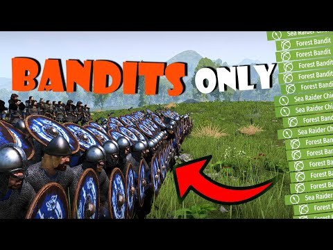 BANDIT ONLY Playthrough in BANNERLORD!