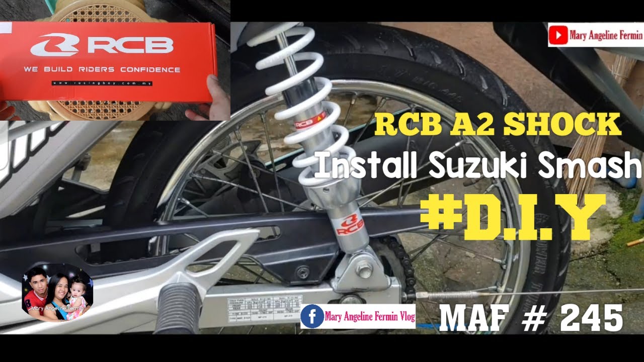 RCB A2 Series Shock Suzuki Smash 115 MAF 245 YouTube