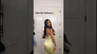 winter formal💛 tiktok cut me off at the end😔 #formal #transition #shortsviral
