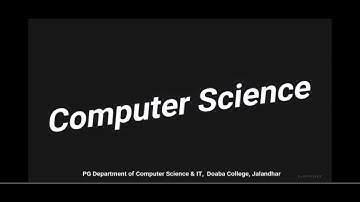 Computer Science | PG Dept. of Computer Science & IT | Doaba College, Jalandhar
