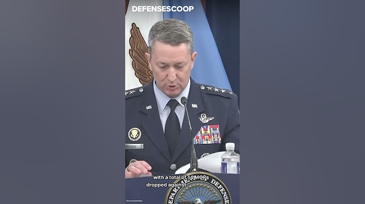 Air Force drops 14 MOP bombs on Iranian nuclear sites in first combat use