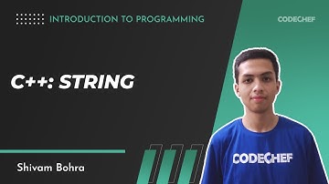 12. C++: String | Introduction to Programming | Shivam Bohra