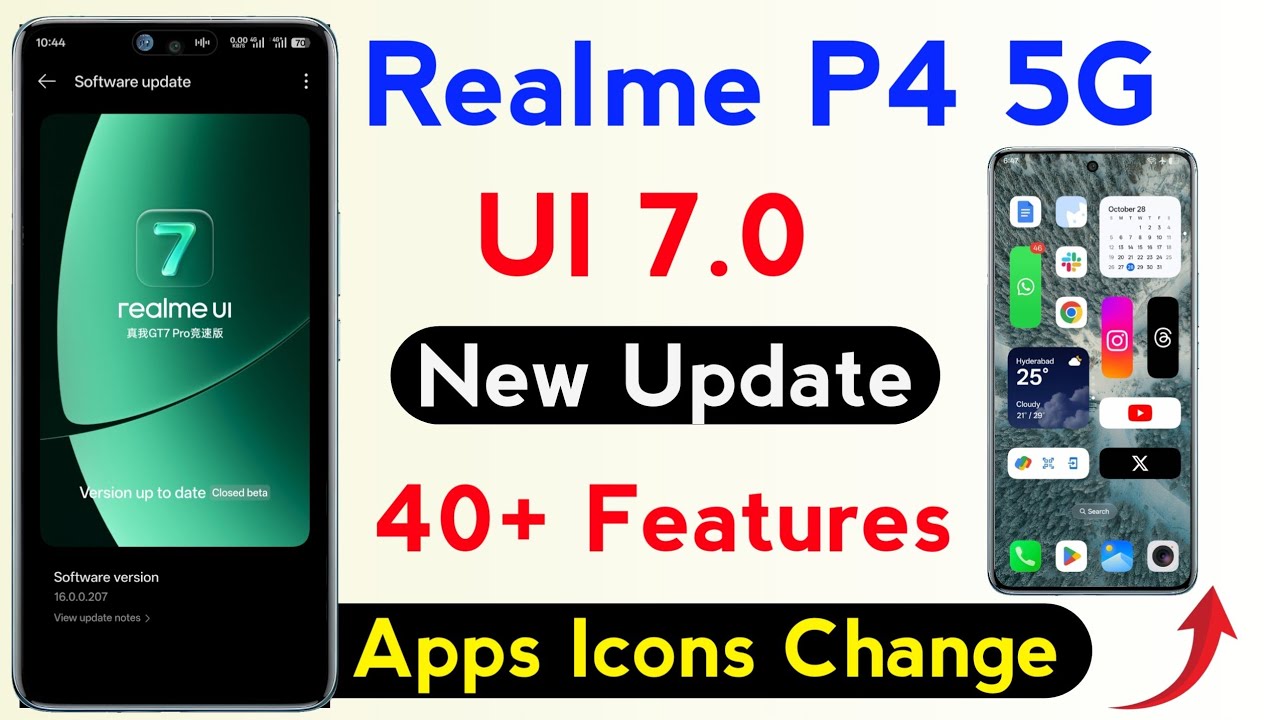 realme p4 5g ui 7 update date