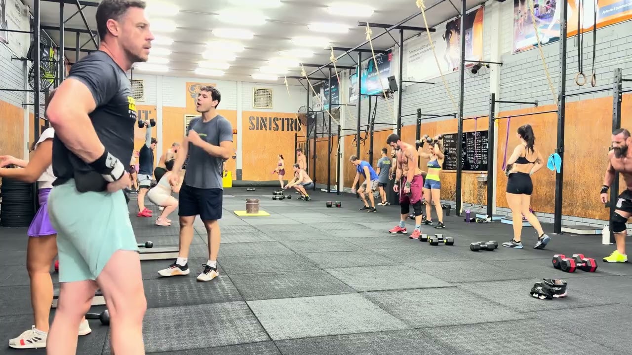 Treino de Crossfit - DB Snatch, Squat, MU