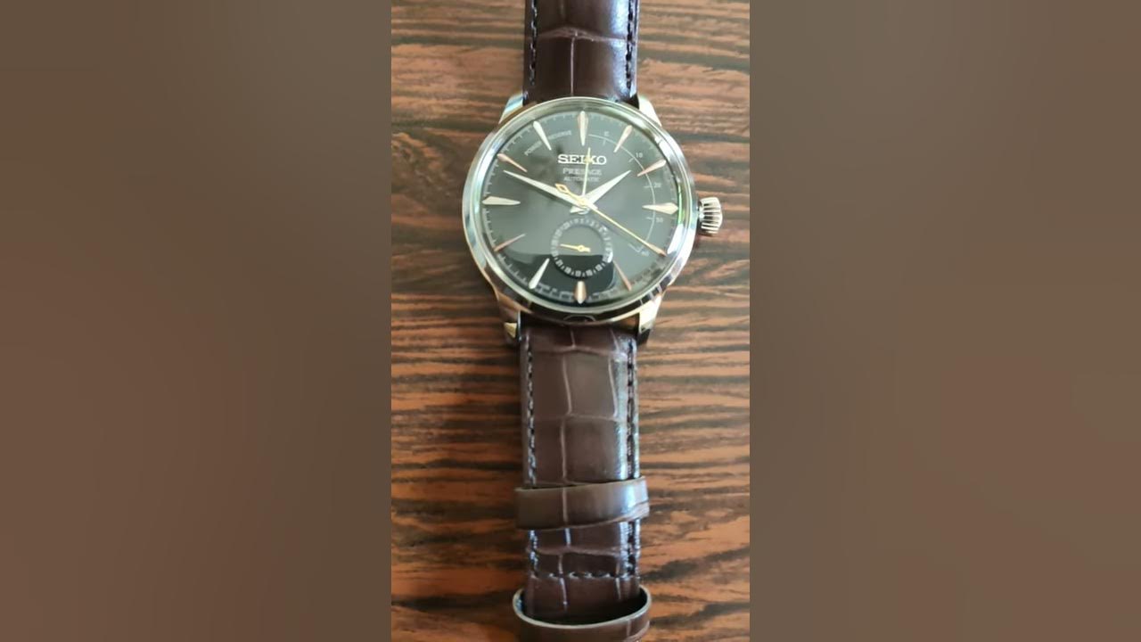 Seiko SSA393 Presage Black Cat Martini Cocktail Time Watch - YouTube