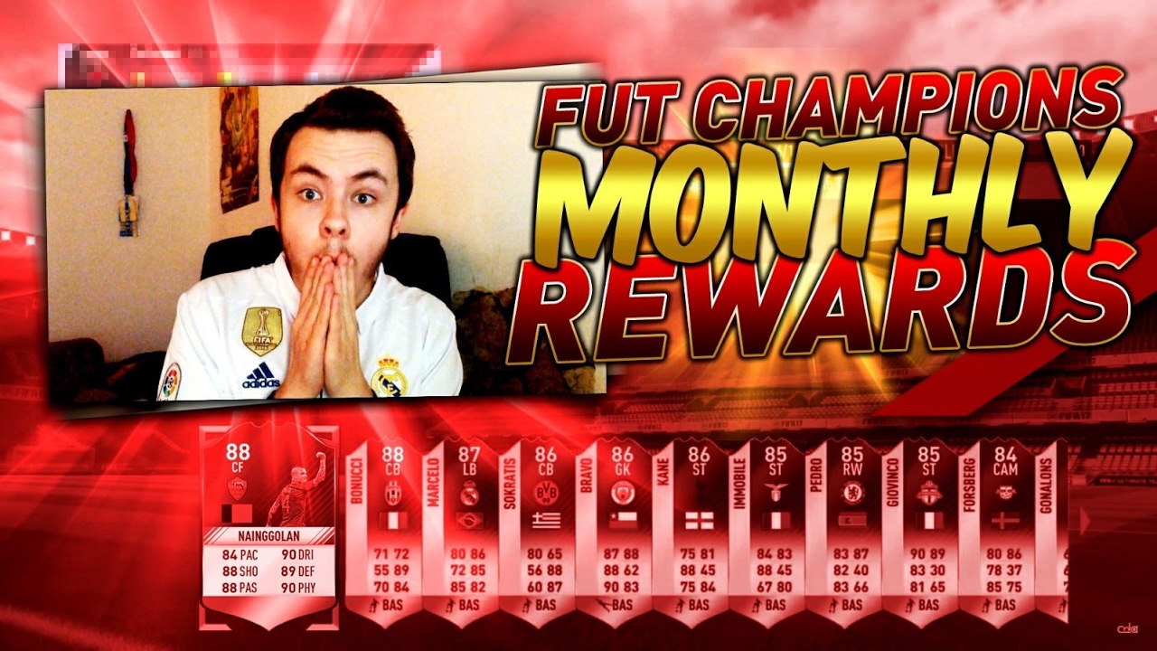 FIFA 17 MONTHLY FUT CHAMPIONS REWARDS  ⛔ !! 12 RED INFORMS PACK OMG 😱 ?!