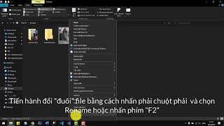 Cách đổi đuôi file để ẩn nội dung của file đó