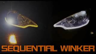 流れるウィンカー シーケンシャル LED テープ シーケンシャルウインカー取付け動画