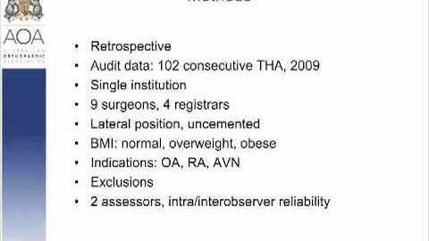 Body Mass Index and Acetabular Component Position in Total Hip Arthroplasty