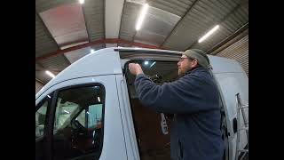 Fitting An LED Van Awning Light With Drip Strip Fiat Ducato Citroen Relay Peugeot Boxer Campervan