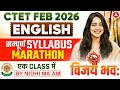 CTET Feb 2026 English Pedagogy &amp; Grammar | Complete Syllabus Marathon by Nidhi Ma'am