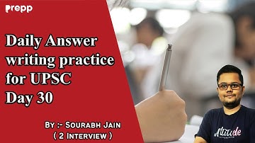 Daily Answer writing practice for UPSC  Day 30 | UPSC Mains | #upsc #Mains #answerwriting