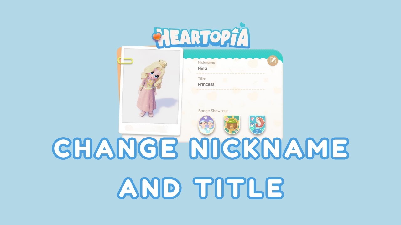 Loop Text Heartopia You Didn’t Know This – How to Change Your Title and Nickname in ...