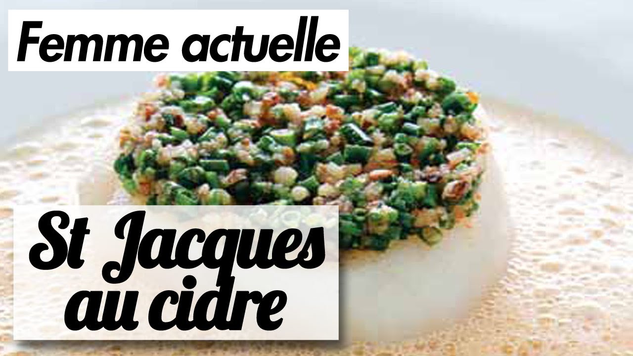 Saint-Jacques au cidre et aux noix - Recette du chef Frédéric Anton