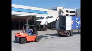 How to Load Cars Into Containers