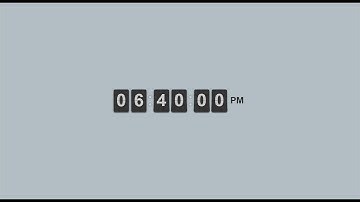 3D Flip Clock using Html CSS & jQuery | Flipclock.js