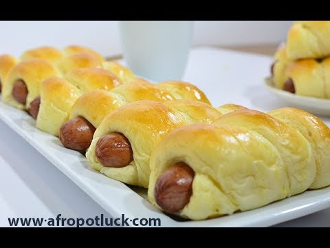 Sausage Bread Rolls   (Chinese hotdog Buns) Afropotluck