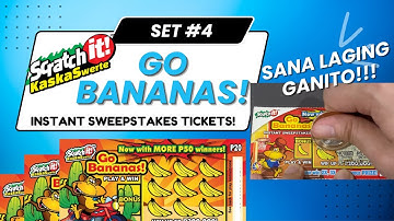 MAGKASUNOD NA CARD PANALO?! | Go Bananas! | Scratch It Challenge | Video 011