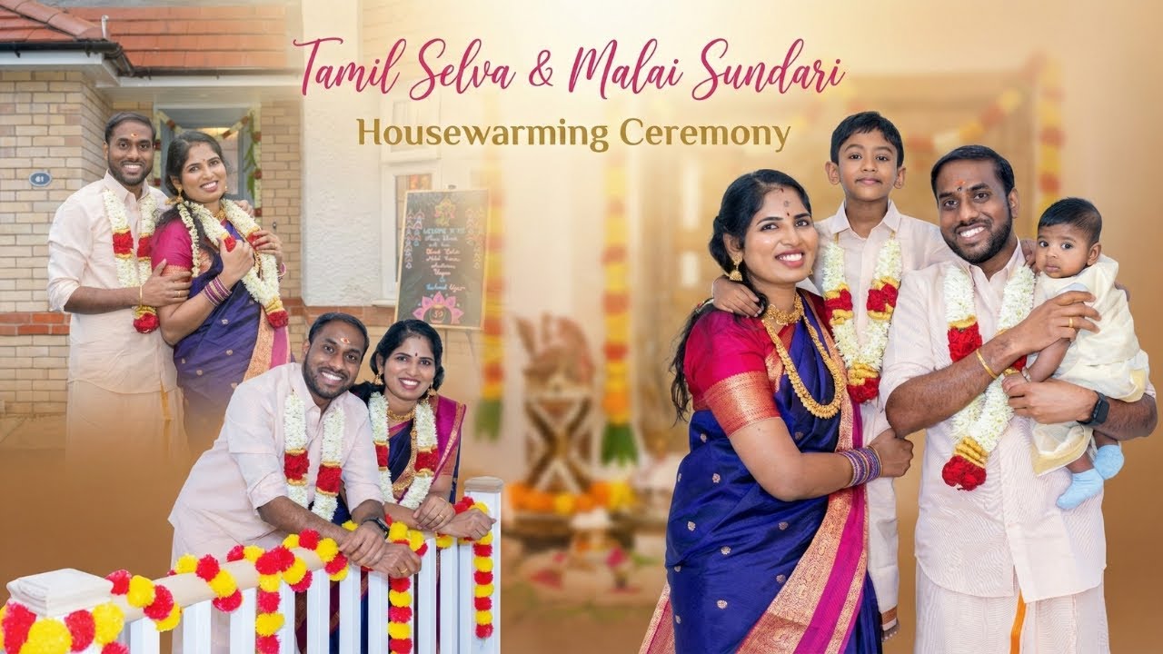 Tamil Selvan & Malai Sundari Housewarming Ceremony Photography | 4K | UK | Snap U | +44 7933 223422