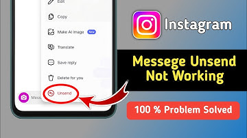 Fix Instagram Message Unsend Problem | Instagram Unsend Message Not Working
