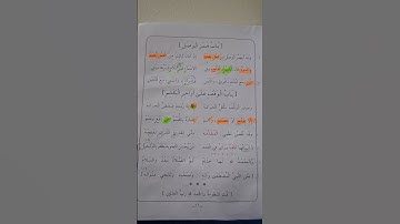 تلقين  أبيات منظومة المقدمة ل محمد ابن الجزري في أحكام التجويد باب الوقف على اواخر الكلم