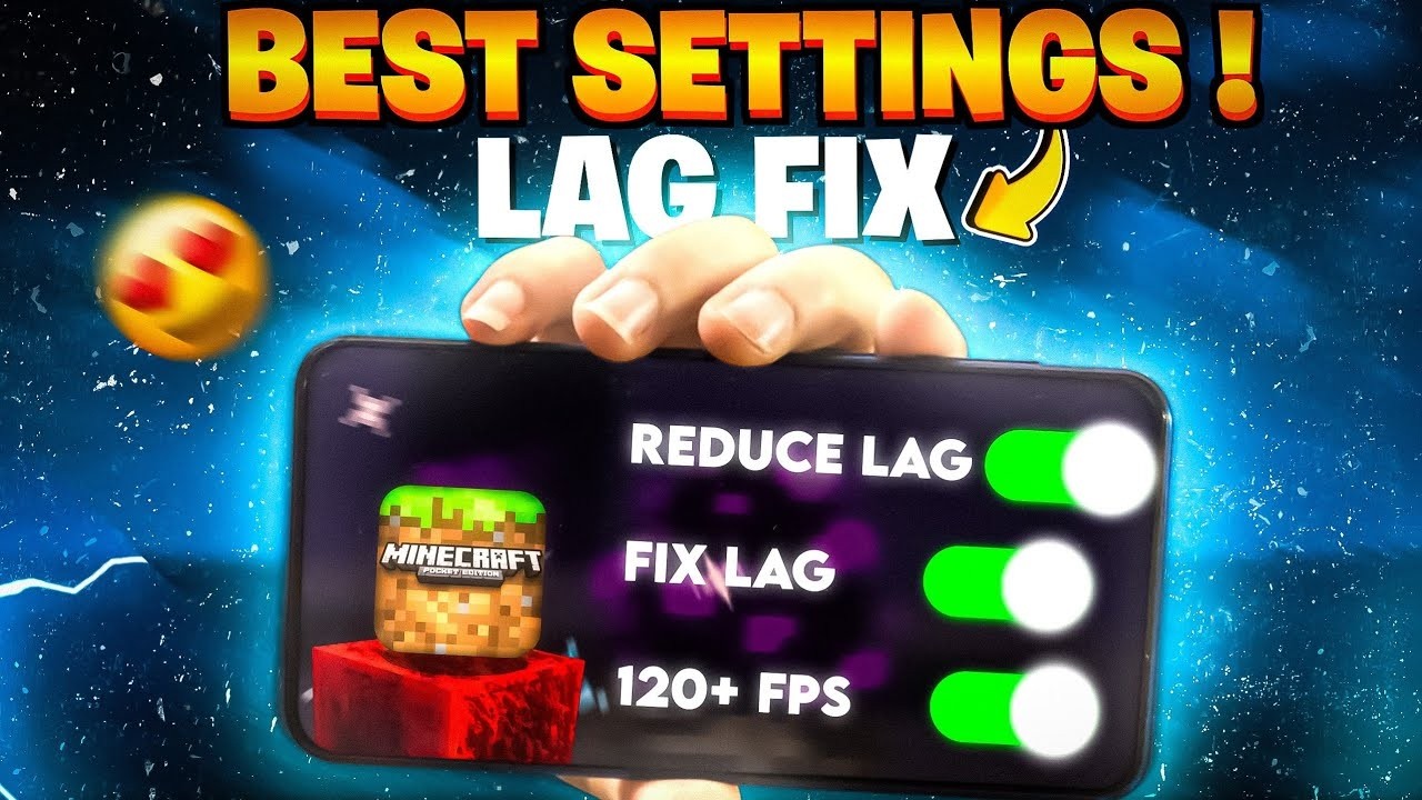 BEST Settings To Fix LAG And Improve FPS Of MCPE 🔥 ! FPS Boost Mods For ...