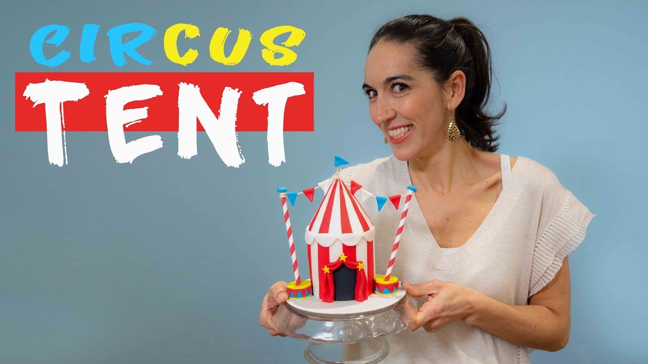 Circus tent cake for Carnival