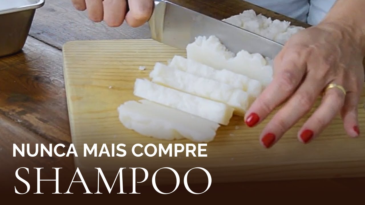 Shampoo em Barra Natural feito em banho-maria!