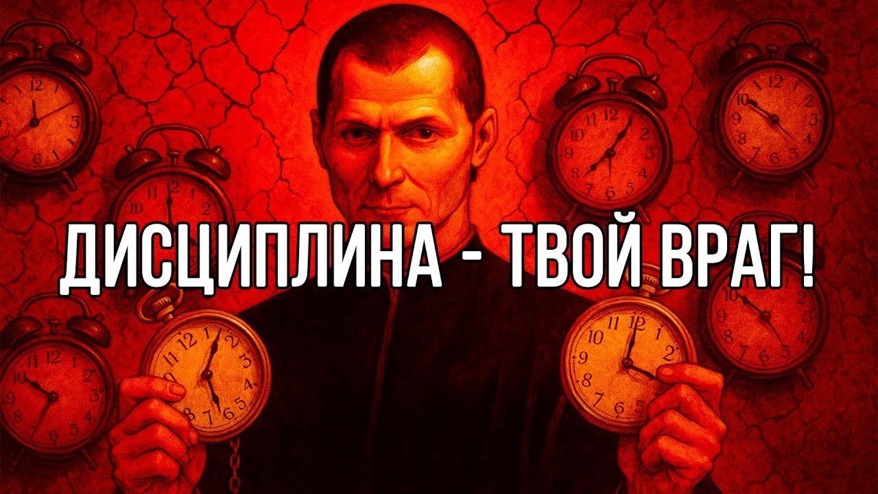 ДИСЦИПЛИНА - ЭТО ХУДШЕЕ, чему вы можете следовать. Она УБИВАЕТ все ваше время – Макиавелли