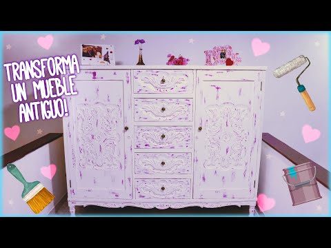 Renovación de mueble antiguo| Cómo dar efecto VINTAGE Efecto envejecido!