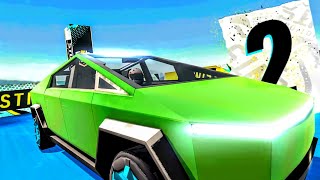 Car Stunt Races: Mega Ramps - Tesla Cybertruck Driving Simulator - Car Game Android Gameplay screenshot 3