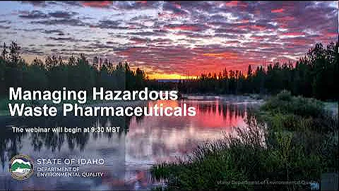 Managing Hazardous Waste Pharmaceuticals (February 6, 2024)