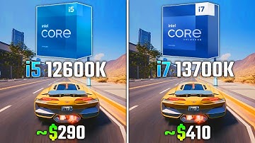 INTEL i5-12600K vs INTEL i7-13700K | Test in 6 Games