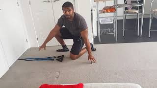 RESISITANCE BANDS: PRONE FLOOR ANGELS (BACK EXTENSION TO LAT-PULL)- BUILD A THICK, WIDE BACK AT HOME