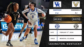 No. 16 Kentucky vs No. 7 Vanderbilt | SEC | 2.5.26