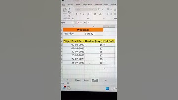 Excel Trick ‼️ Create Project Deadline Excluding Weekends 😳 | Excel WORKDAY Function🔥 #how #bytetech