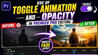 how to use toggle 🤔 animation opacity in premier Pro।how to change opacity premiere @learncoursefree