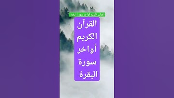 القرآن الكريم أواخر سورة البقرة #اسلاميات #تيك_توك #nature #دينيه #دويتو #ترند #اكسبلور